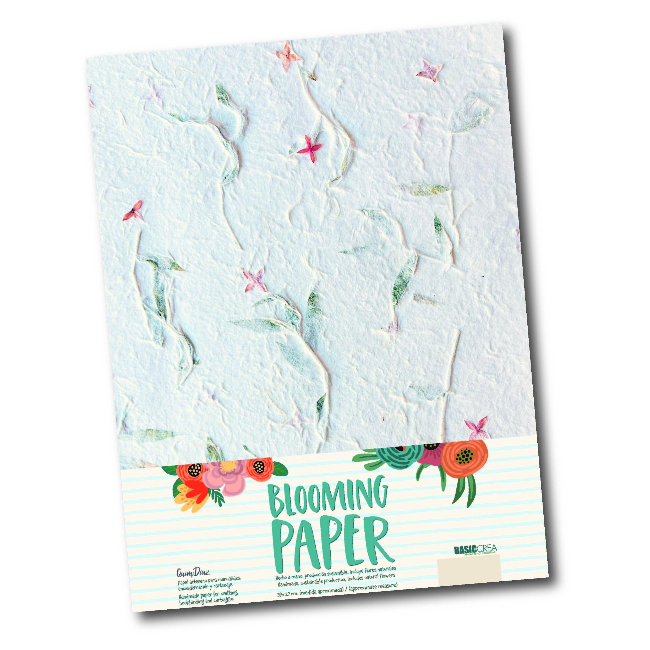 PAPEL HECHO A MANO BLOOMING PAPER PALAWAN COSES D´SCRAP