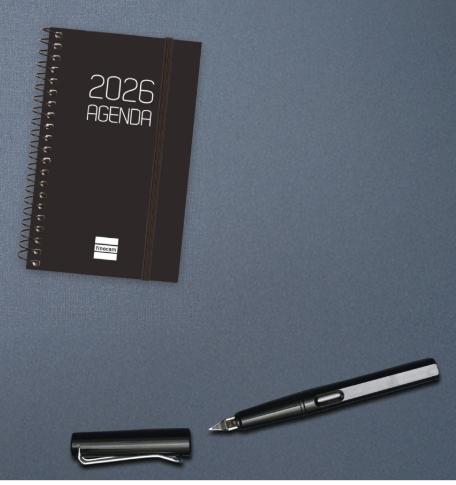 AGENDA ANUAL 2026 OPAQUE E11 SV NEGRO