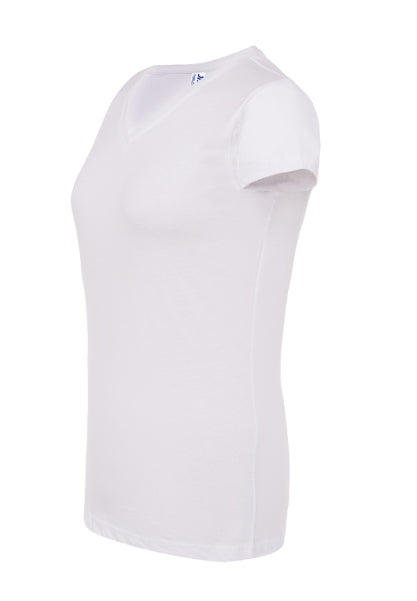 CAMISETA ESCOTE V BLANCA PARA PERSONALIZAR UNISEX (Copia)