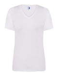 CAMISETA ESCOTE V BLANCA PARA PERSONALIZAR UNISEX (Copia)