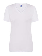 CAMISETA ESCOTE V BLANCA PARA PERSONALIZAR UNISEX (Copia)