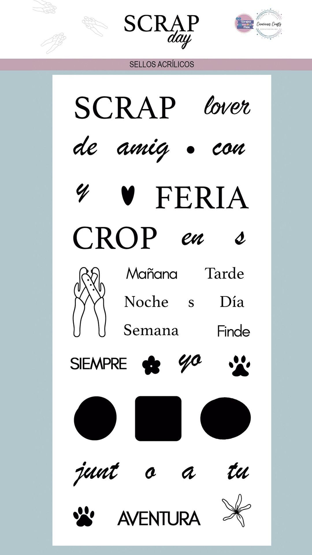 SELLOS SCRAP DAY CREACIONES CRAFTY