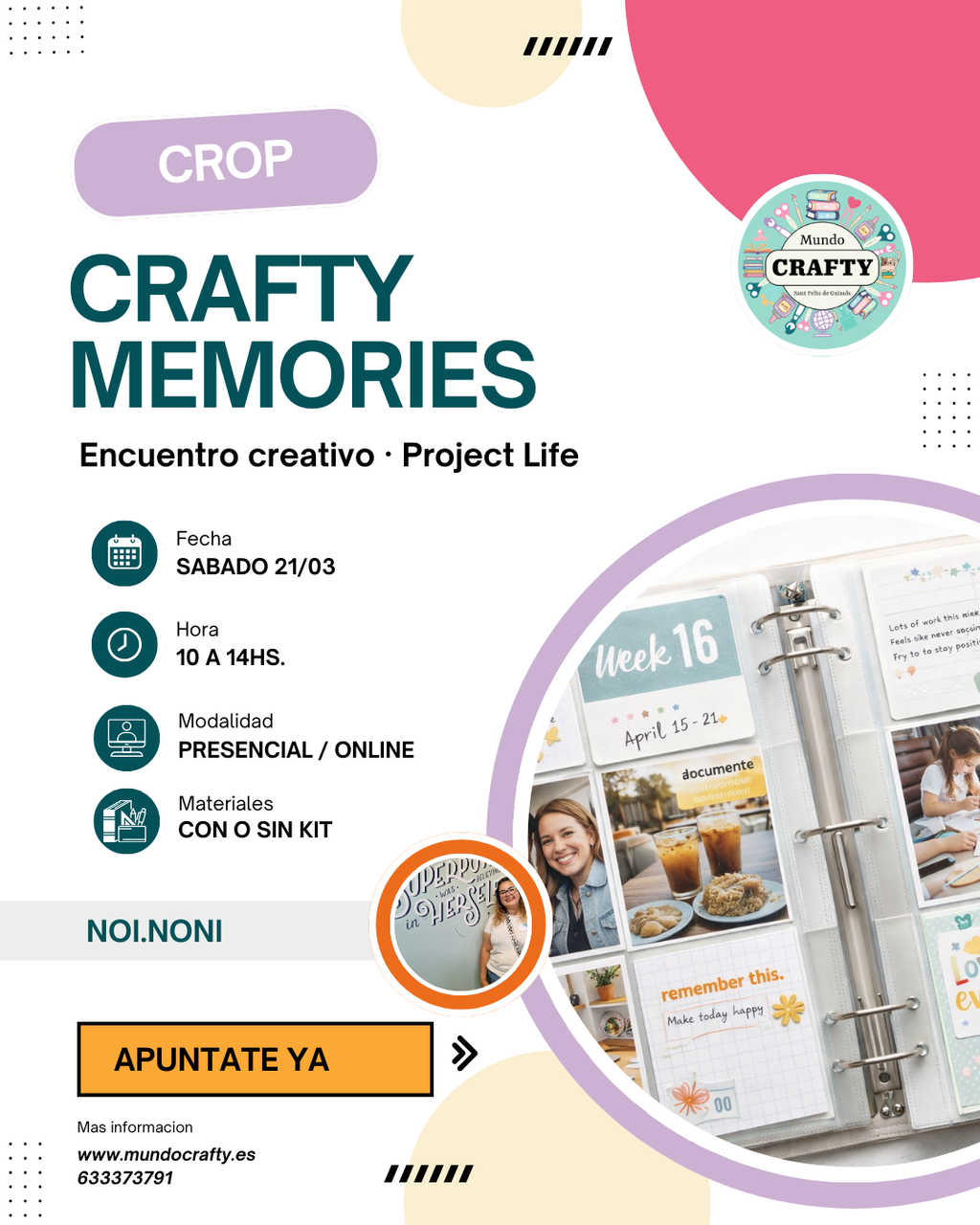 CRAFTY MEMORIES 2026 2º ENCUENTRO