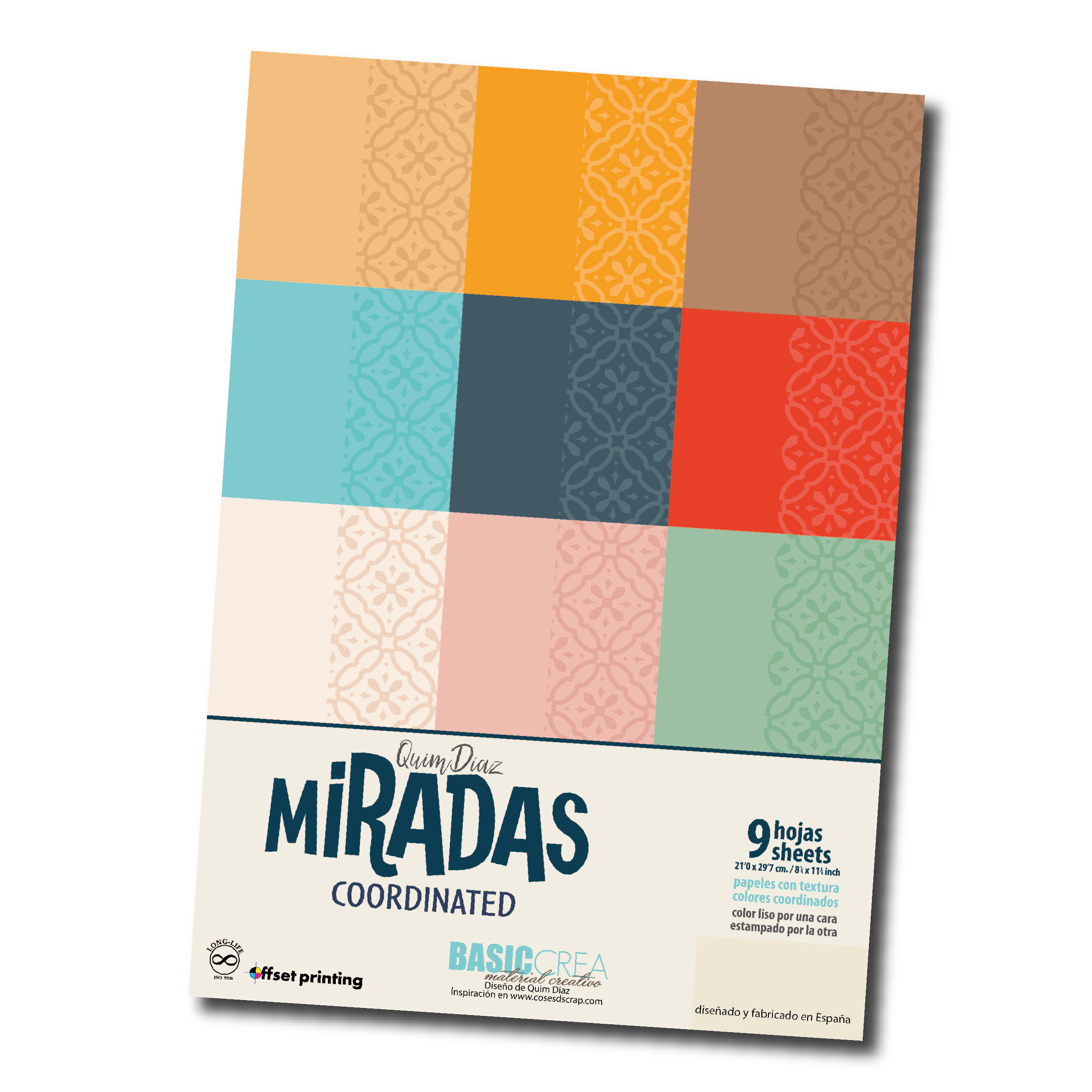 BLOCK PAPELES COORDINADOS A4 MIRADAS DE COSES D´SCRAP