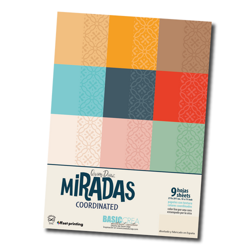 BLOCK PAPELES COORDINADOS A4 MIRADAS DE COSES D´SCRAP