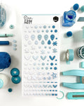 ADHESIVOS PUFFY TURQUESA BASICS DUNAON
