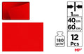 FIELTRO 40 x 60 cm COLOR ROJO