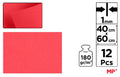 FIELTRO 40 x 60 cm COLOR ROJO CLARO