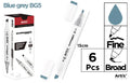 ROTULADORA DOBLE PUNTA A BASE DE ALCOHOL CHROMAX BG5 BLUE GRAY