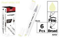 ROTULADORA DOBLE PUNTA A BASE DE ALCOHOL CHROMAX 109 PEARL WHITE