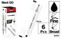 ROTULADORA DOBLE PUNTA A BASE DE ALCOHOL CHROMAX 120 BLACK