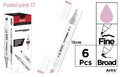 ROTULADORA DOBLE PUNTA A BASE DE ALCOHOL CHROMAX 17 PASTEL PINK