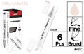 ROTULADORA DOBLE PUNTA A BASE DE ALCOHOL CHROMAX 132 MILKY WHITE