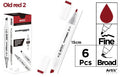 ROTULADORA DOBLE PUNTA A BASE DE ALCOHOL CHROMAX 2 OLD RED
