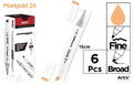 ROTULADORA DOBLE PUNTA A BASE DE ALCOHOL CHROMAX 24 MARIGOLD
