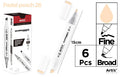 ROTULADORA DOBLE PUNTA A BASE DE ALCOHOL CHROMAX 26 PASTEL PEACH