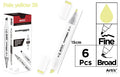 ROTULADORA DOBLE PUNTA A BASE DE ALCOHOL CHROMAX 38 PALE YELLOW