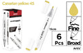ROTULADORA DOBLE PUNTA A BASE DE ALCOHOL CHROMAX 45 CANARIAN YELLOW