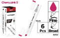 ROTULADORA DOBLE PUNTA A BASE DE ALCOHOL CHROMAX 5 CHERRY PINK