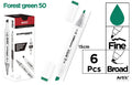 ROTULADORA DOBLE PUNTA A BASE DE ALCOHOL CHROMAX 50 FOREST GREEN