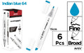 ROTULADORA DOBLE PUNTA A BASE DE ALCOHOL CHROMAX 64 INDIAN BLUE