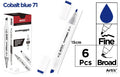 ROTULADORA DOBLE PUNTA A BASE DE ALCOHOL CHROMAX 71 COBALT BLUE