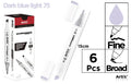 ROTULADORA DOBLE PUNTA A BASE DE ALCOHOL CHROMAX 75 DARK BLUE LIGHT