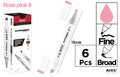 ROTULADORA DOBLE PUNTA A BASE DE ALCOHOL CHROMAX 8 ROSE PINK