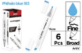 ROTULADORA DOBLE PUNTA A BASE DE ALCOHOL CHROMAX 183 PHTHALO BLUE