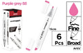 ROTULADORA DOBLE PUNTA A BASE DE ALCOHOL CHROMAX 88 PURPLE GRAY