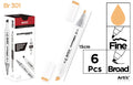 ROTULADORA DOBLE PUNTA A BASE DE ALCOHOL CHROMAX BR901