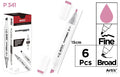 ROTULADORA DOBLE PUNTA A BASE DE ALCOHOL CHROMAX P341