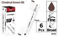 ROTULADORA DOBLE PUNTA A BASE DE ALCOHOL CHROMAX 98 CHESNUT BROWN