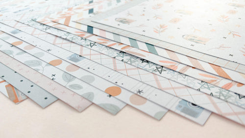 "18 PAPELES PARA SCRAPBOOKING  12""x12"" TEMPO DE DUNAON