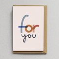 Tarjeta Con Sobre - For You