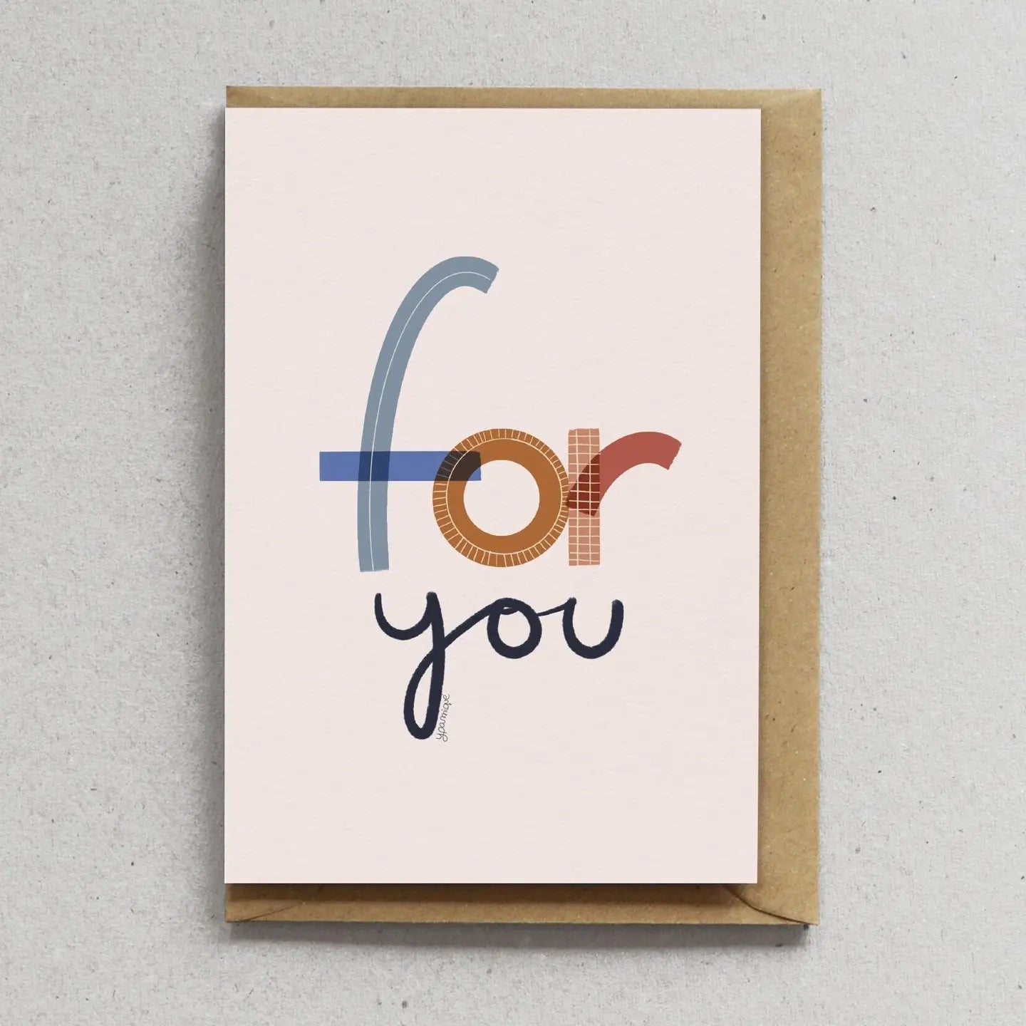 Tarjeta Con Sobre - For You