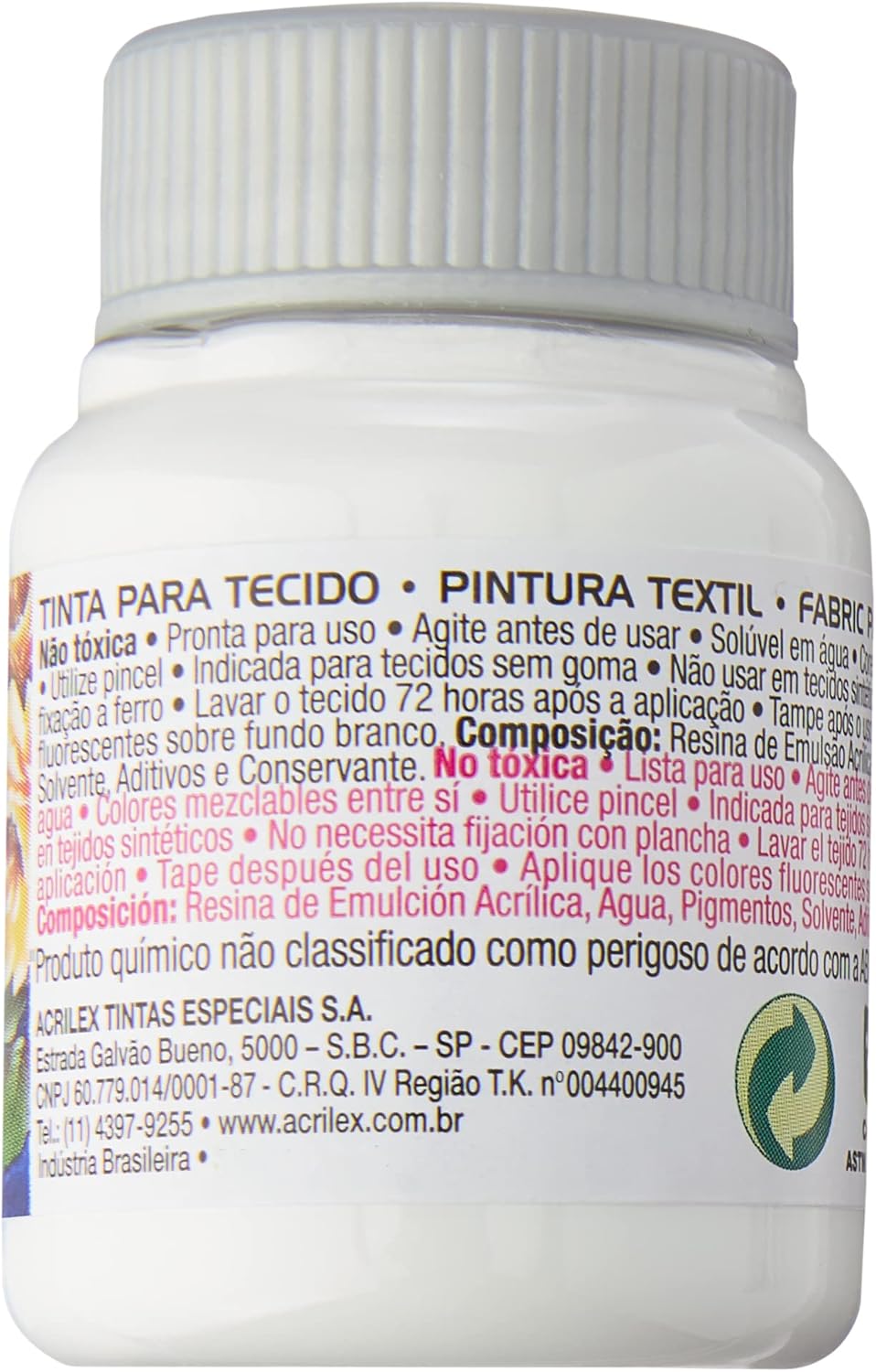 PINTURA ESPECIAL PARA TELA ACRILEX