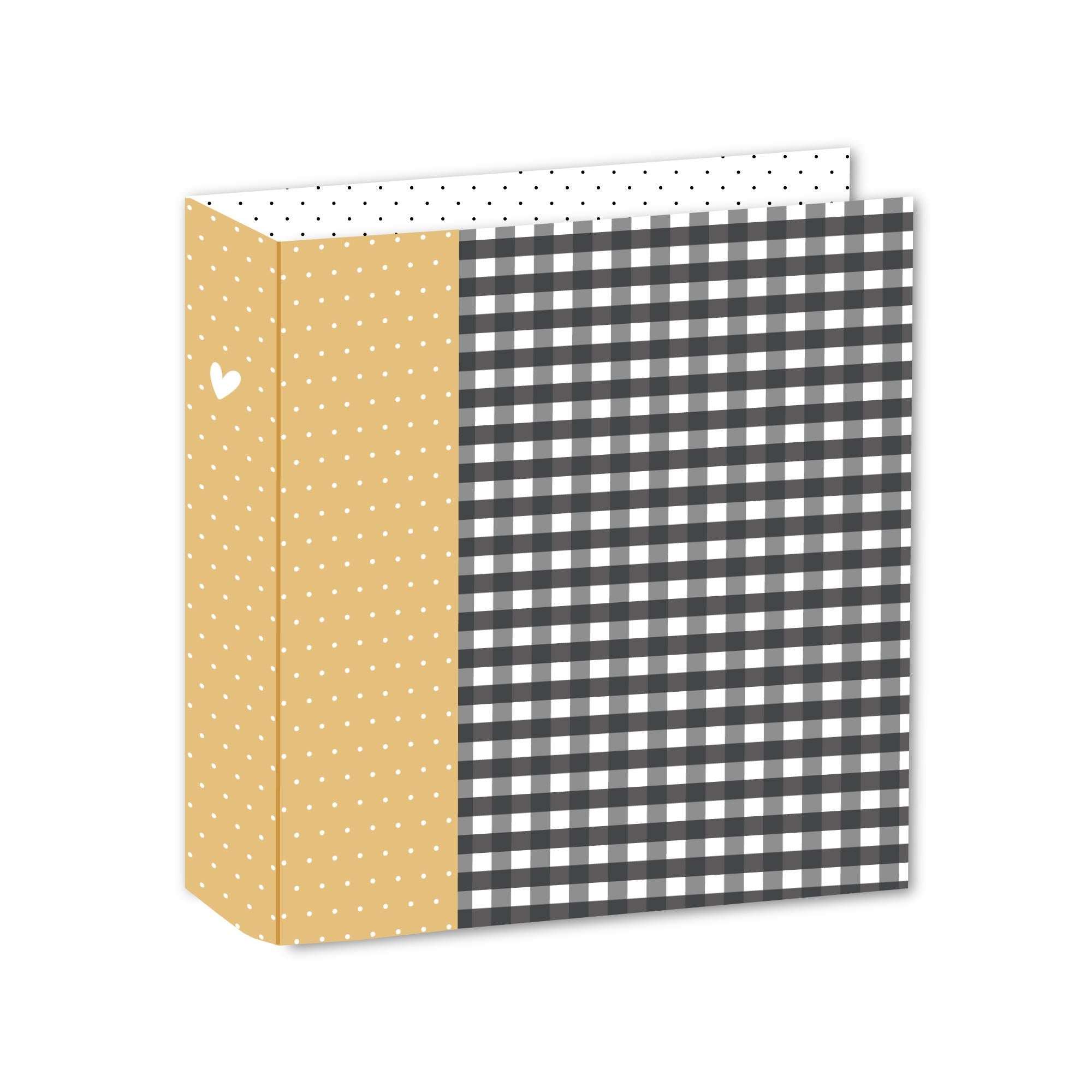 "ALBUM 6""X8""  CON 2 ANILLAS  VICHY