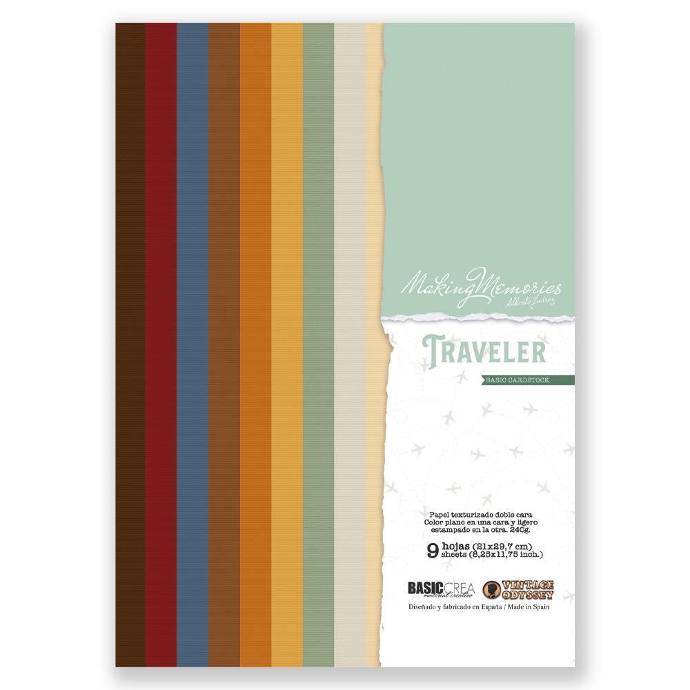 PACK 9 PAPELES BASICOS TRAVELLER VINTAGE ODISSEY