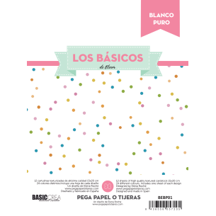 BLOC A5 BASICO ELENA CARTULINA TEXTURIZADA BLANCA 12hojas.
