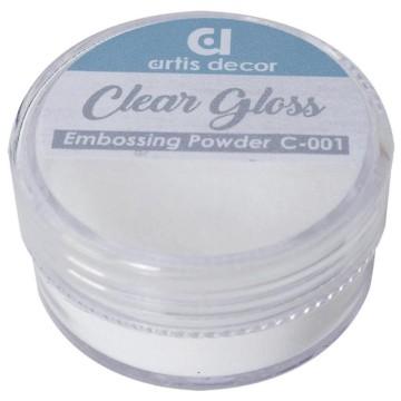 C-001 POLVO DE EMBOSSING ARTIS DECOR 7gr. CLEAR GLOSS