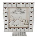 CALENDARIO DE ADVIENTO POBLADO ENMARCADO 35x7x35cm