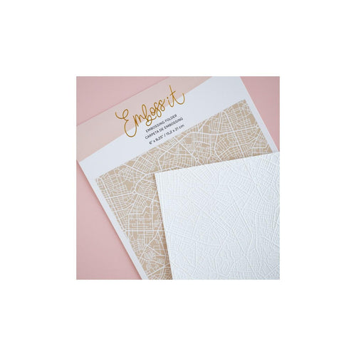 "CARPETA DE EMBOSSING 6"" x 8.25"" CALLEJERO LORA BAILORA