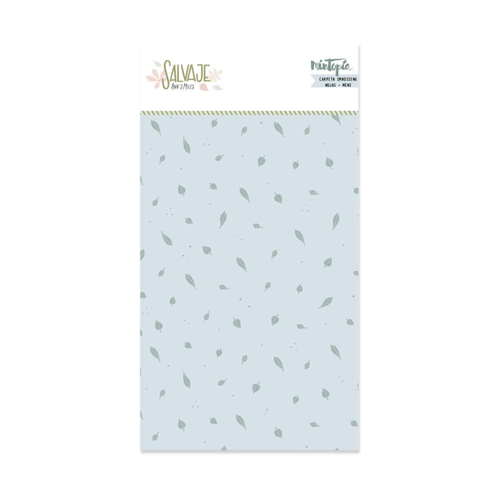 CARPETA DE EMBOSSING MINI HOJAS SALVAJE DE MINTOPIA