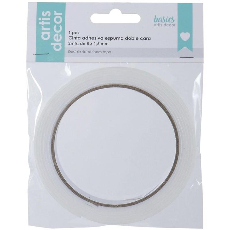 CINTA FOAM DOBLE CARA ARTISDECOR 8X1.5M