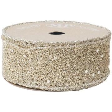 CINTA SPARKLING 40mm. x 10mt. CHAMPAGNE (4420G 42)