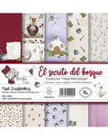 PAPELES SCRAPBOOKING EL SECRETOS DEL BOSQUE X6