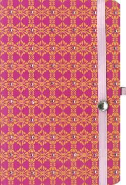 LIBRETA VINTAGE POP RAYAS HORIZONTALES-ROJO