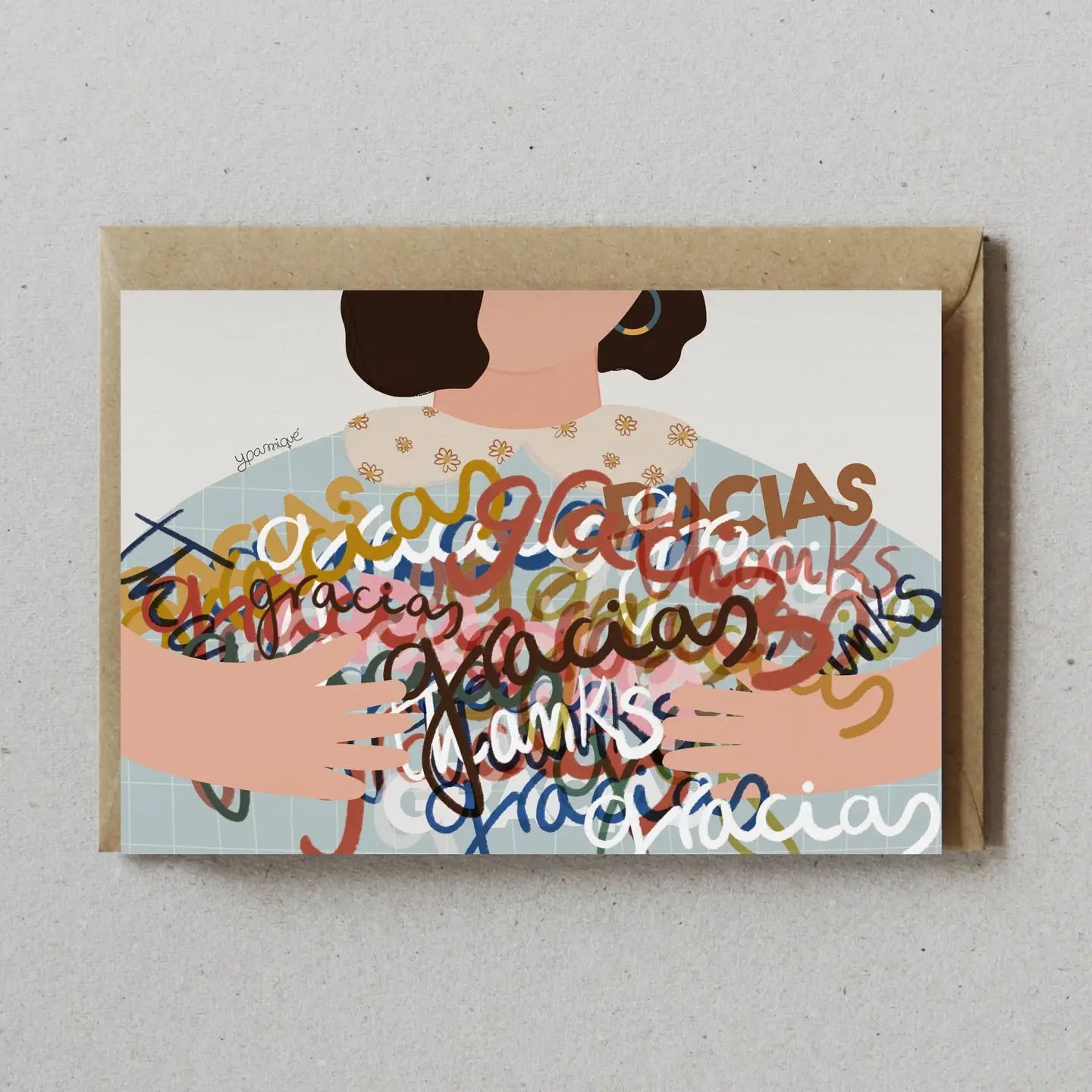 Tarjeta Con Sobre - La Chica De Las Gracias