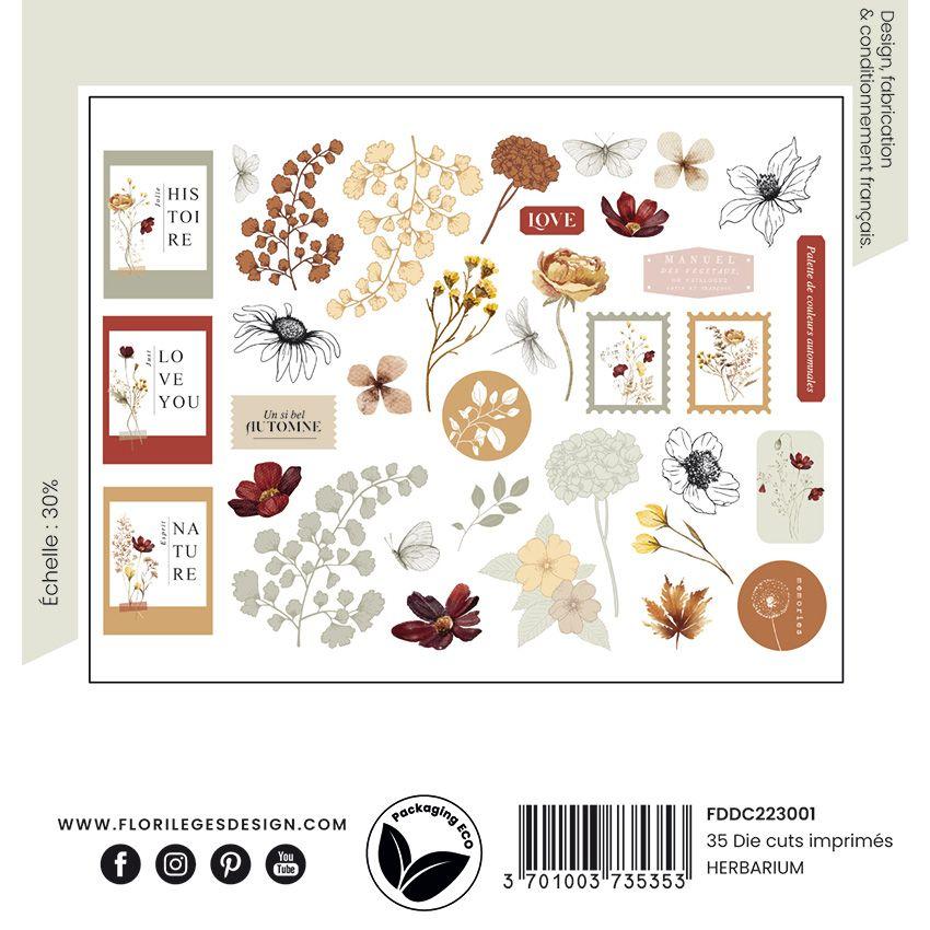 DIE CUTS HERBARIUM FLORILEGES DESING